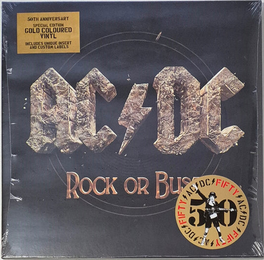 AC/DC ‎– Rock Or Bust   ,  Special Edition, Stereo, Gatefold, Gold, 180g, 50th Anniversary