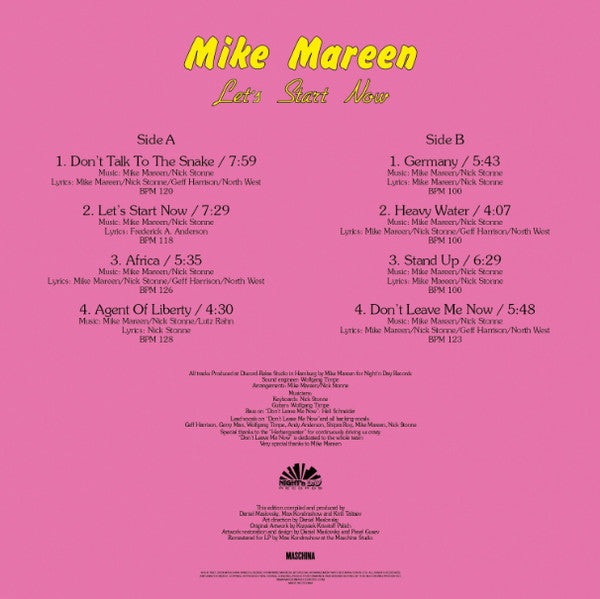 Mike Mareen – Let's Start Now, Premium Quality 200 gr, Audiophile Pressing
