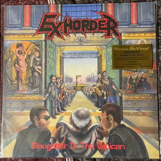 Exhorder – Slaughter In The Vatican, Limited Edition, Numbered, Crystal Clear & Black Marbled