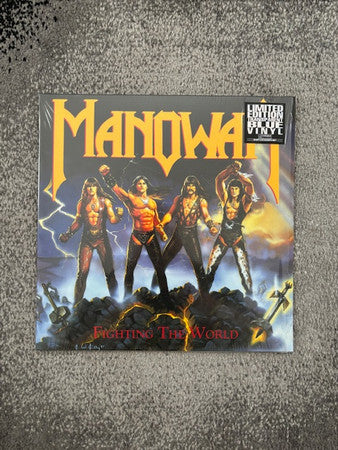 Manowar – Fighting The World  , Blue vinyl