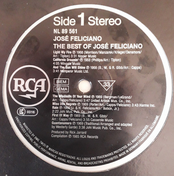 José Feliciano – The Best Of José Feliciano