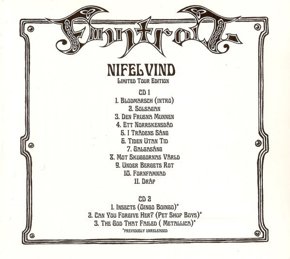 Finntroll – Nifelvind   ,  2 CD , Limited Edition, Digipak