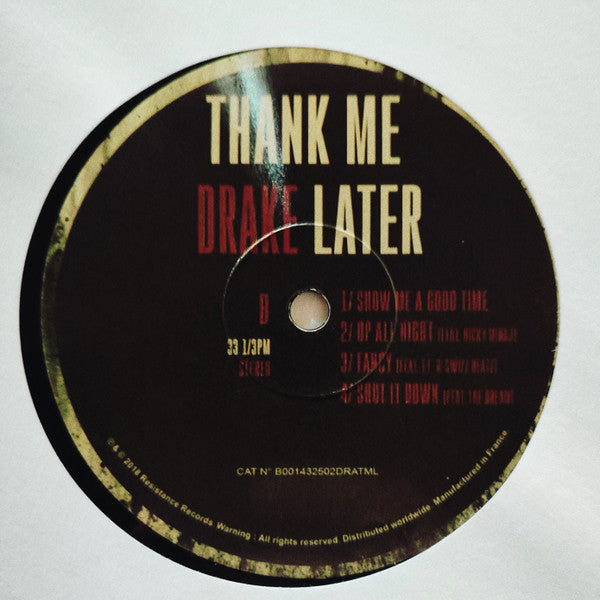 Drake – Thank Me Later   ,  2LP