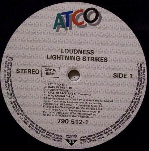 Loudness  ‎– Lightning Strikes