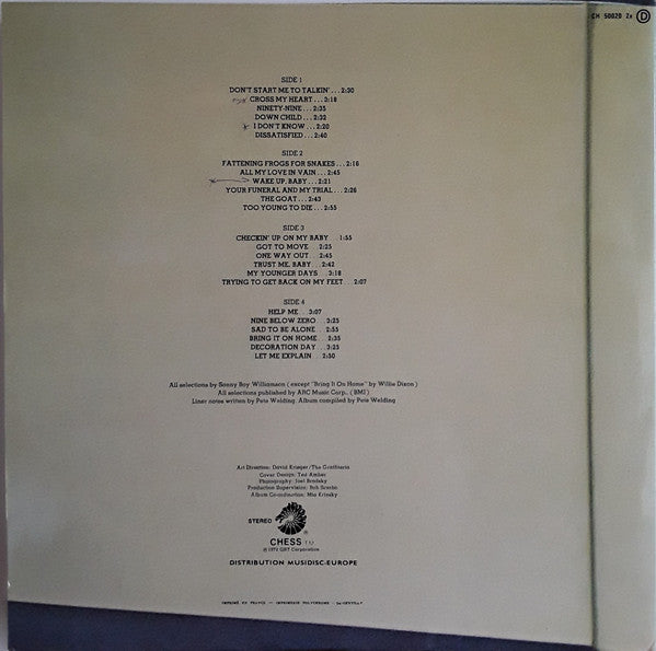 Sonny Boy Williamson  – This Is My Story   ,  2LP , Gatefold