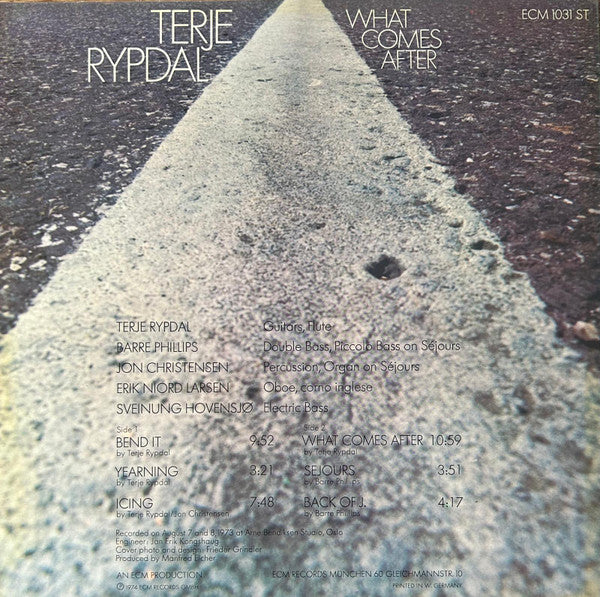 Terje Rypdal – What Comes After, 1st Press