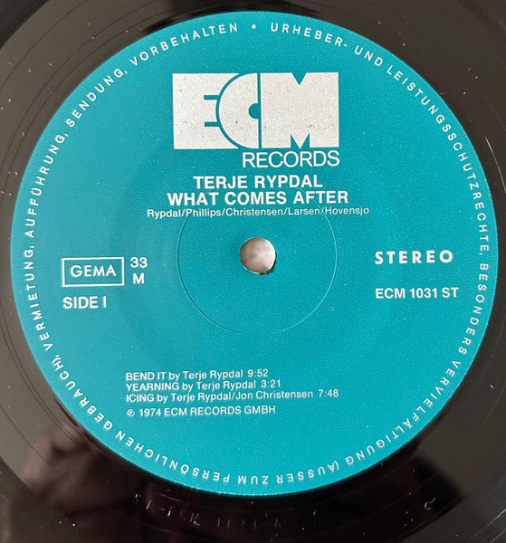 Terje Rypdal – What Comes After, 1st Press