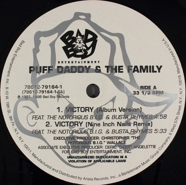 Puff Daddy & The Family ‎– Victory (Remixes)  ,  Maxi , 33 rpm
