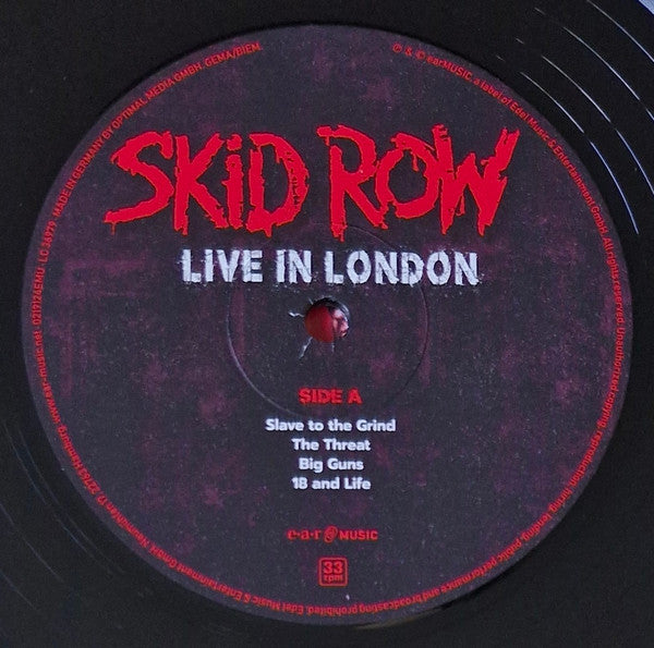 Skid Row – Live In London   ,  2LP , Gatefold