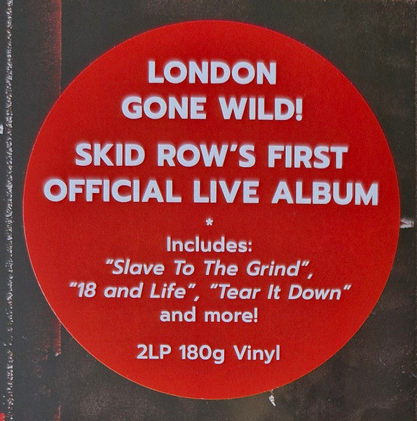 Skid Row – Live In London   ,  2LP , Gatefold