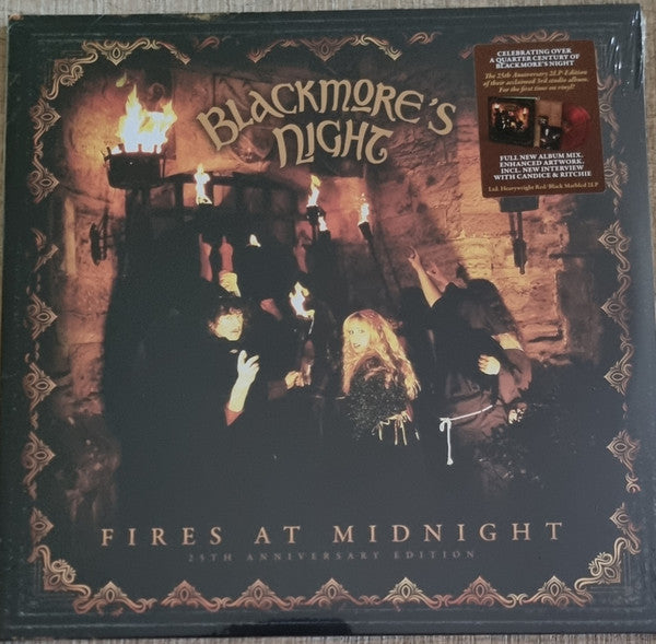 Blackmore's Night – Fires At Midnight  ,  2LP , Limited Edition,  Red With Black Marble, 25th Anniversary Edition