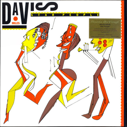 Miles Davis – Star People    ,  Limited Edition, Numbered,  Orange & White Marble