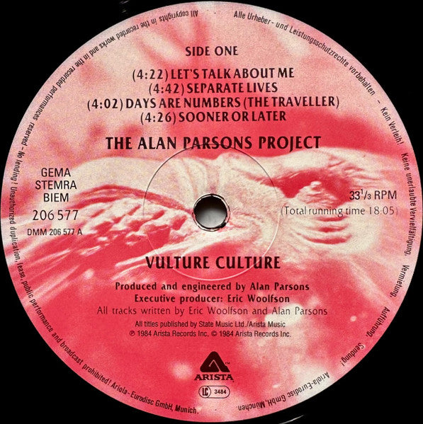 The Alan Parsons Project – Vulture Culture