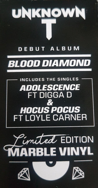 Unknown T – Blood Diamond, Limited Edition, Marble Vinyl
