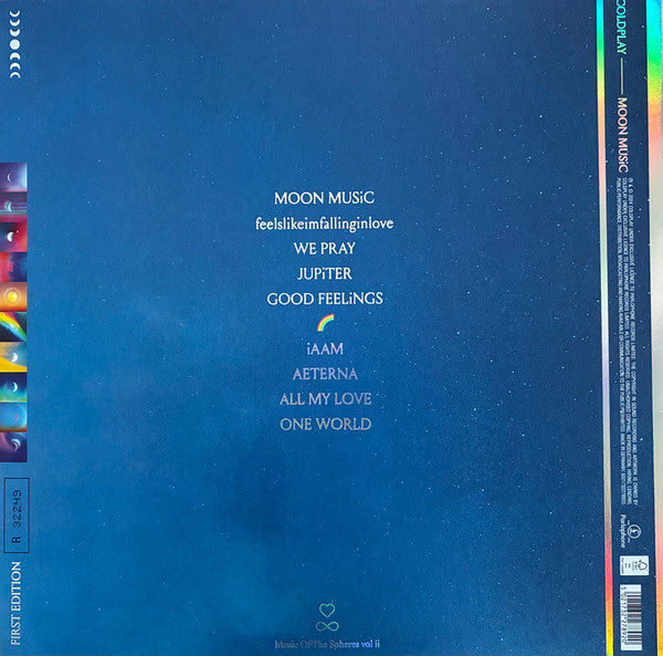 Coldplay – Moon Music  ,  Limited Edition, Numbered, First Edition, Red Translucent, PET, Injection Moulded, 140g
