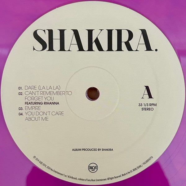 Shakira – Shakira., 2xLP, Gatefold, Special Edition, Pink & Purple Vinyl