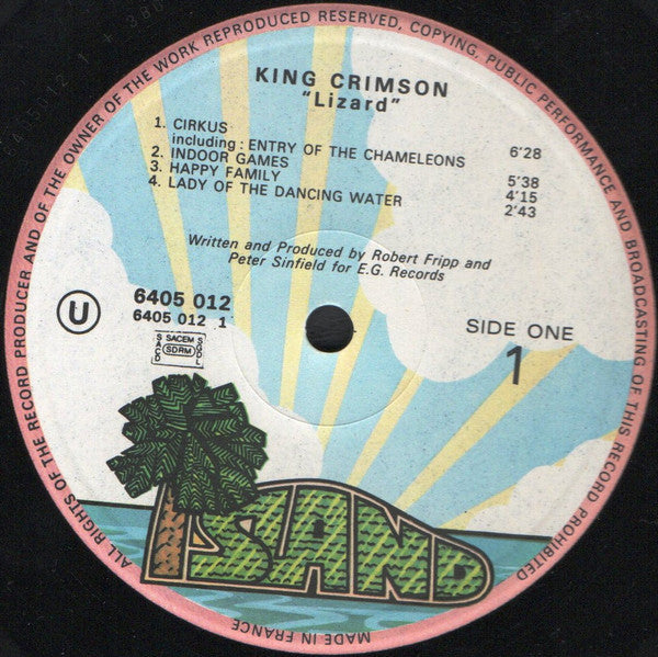 King Crimson ‎– Lizard    ,  Gatefold