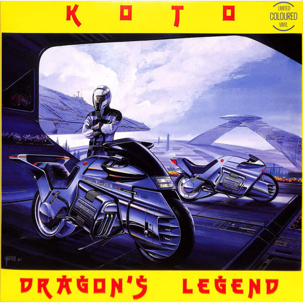 Koto – Dragon's Legend, 12", 33 ⅓ RPM, Maxi-Single, Transparent, Light-blue, Marbled