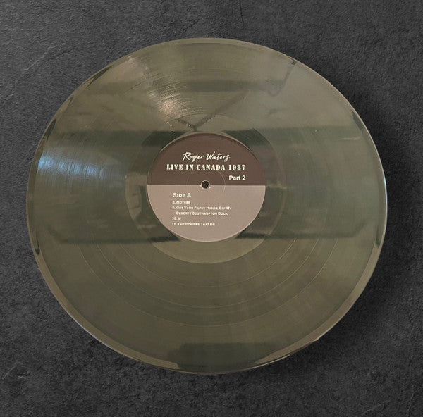 Roger Waters – Live In Canada 1987: Part 1  , + : Part 2   ,  2 LP , green vinyl , limited , numbered edition