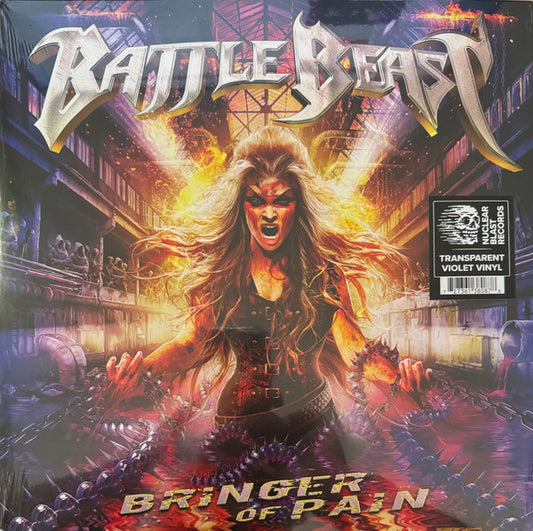 Battle Beast – Bringer Of Pain   ,  2LP , gatefold , violet vinyl