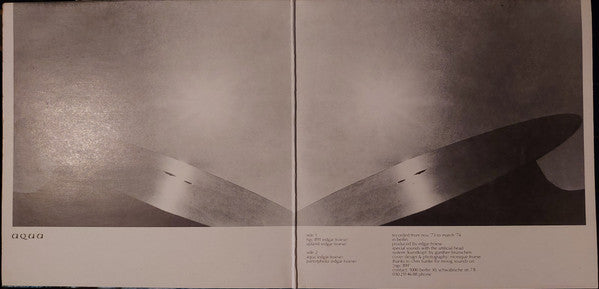 Edgar Froese – Aqua  , Gatefold