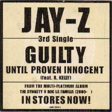Jay-Z – Guilty Until Proven Innocent / 1-900-HUSTLER, 	 Vinyl, 12", 33 ⅓ RPM, Single, Stereo