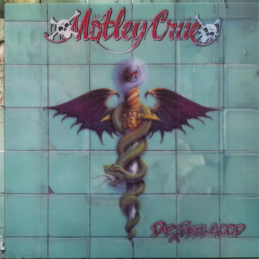 Mötley Crüe – Dr. Feelgood  ,  Limited Edition, 35th Anniversary, Red & White Splatter, Lenticular