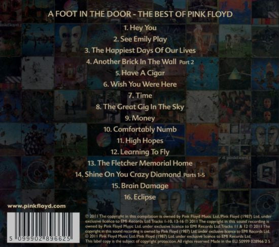 Pink Floyd – A Foot In The Door (The Best Of Pink Floyd)   ,  Gatefold Cardboard Sleeve