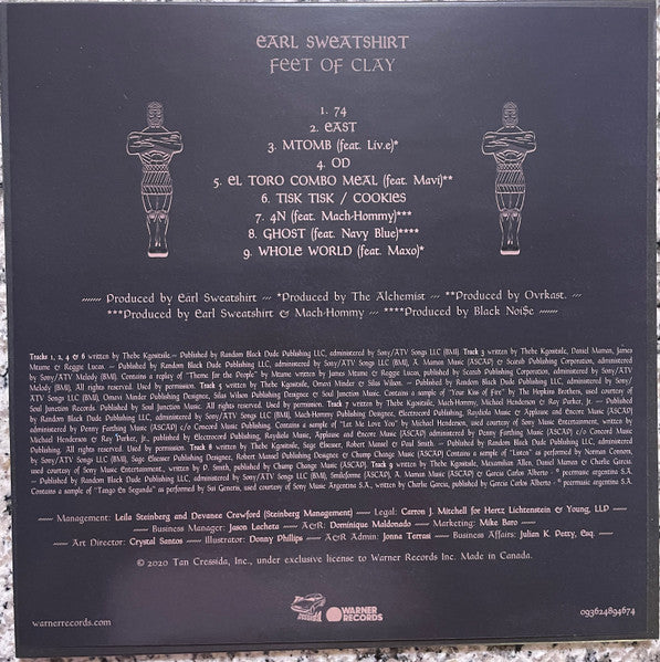 Earl Sweatshirt – Feet Of Clay ,   Record Store Day, Deluxe Edition,  Blue vinyl