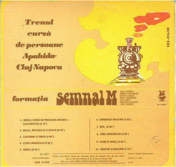 Semnal M – Trenul Cursă De Persoane Apahida - Cluj-Napoca