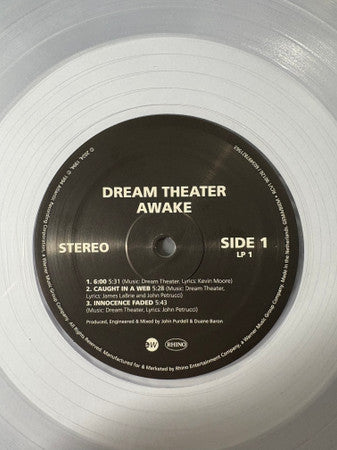 Dream Theater – Awake   ,  2LP , Gatefold ,  Limited edition , clear vinyl