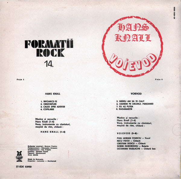 Hans Knall / Voievod – Formații Rock 14.