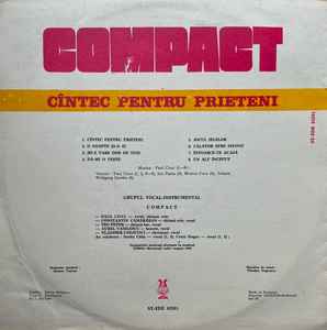 Compact ‎– Cîntec Pentru Prieteni