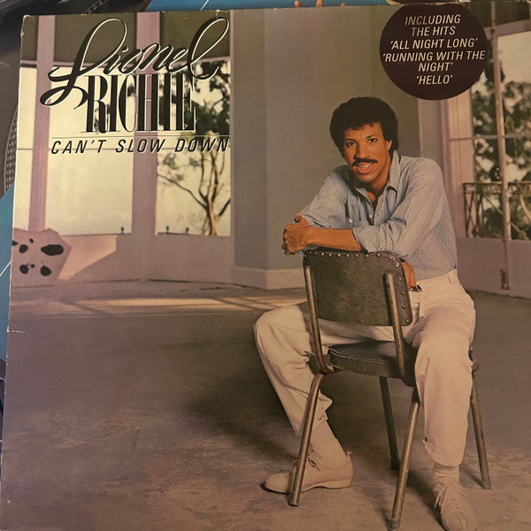 Lionel Richie – Can't Slow Down, Gatefold Sleeve