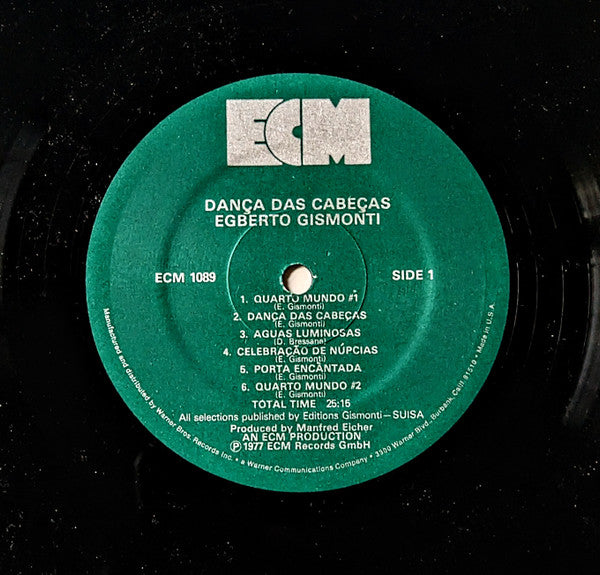 Egberto Gismonti ‎– Dança Das Cabeças    ,  ECM