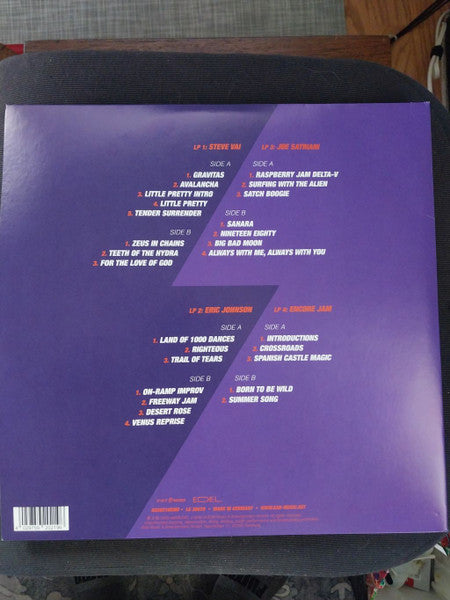 G3 , Joe Satriani, Steve Vai, Eric Johnson  – G3 Reunion Live   ,  4LP, Gatefold