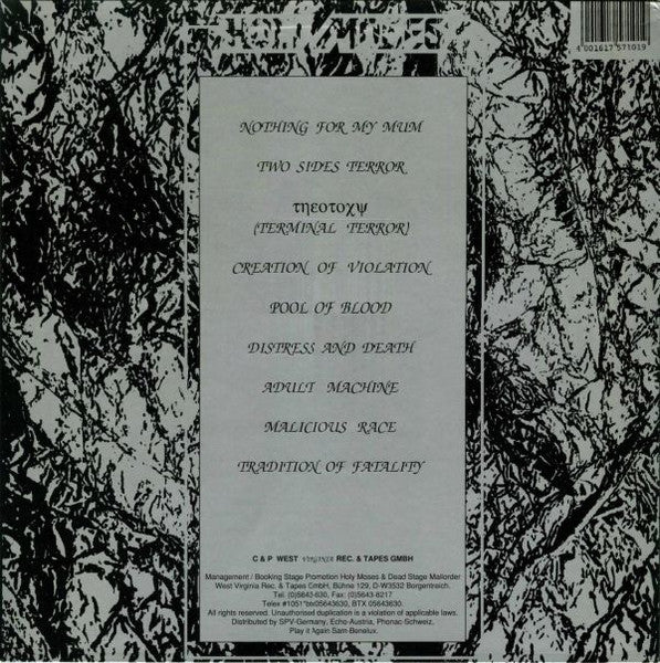 Holy Moses  – Terminal Terror (Τηεοτοχψ)    ,  1 press , Germany