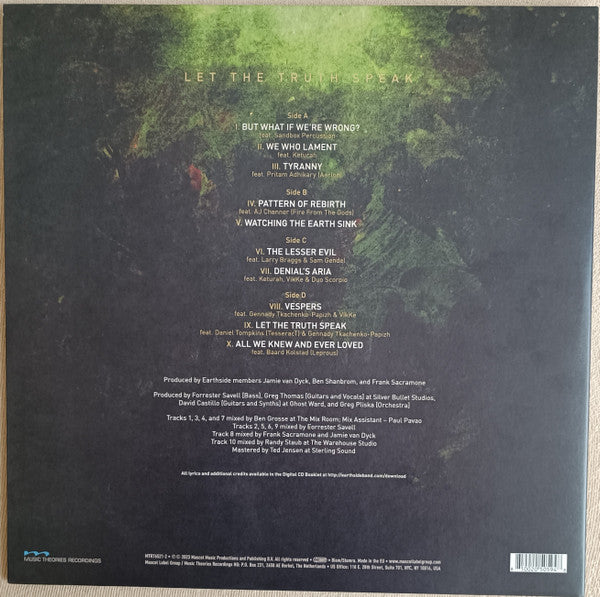 Earthside – Let The Truth Speak  ,  2 LP , Gatefold , Limited Edition, Green Marble
