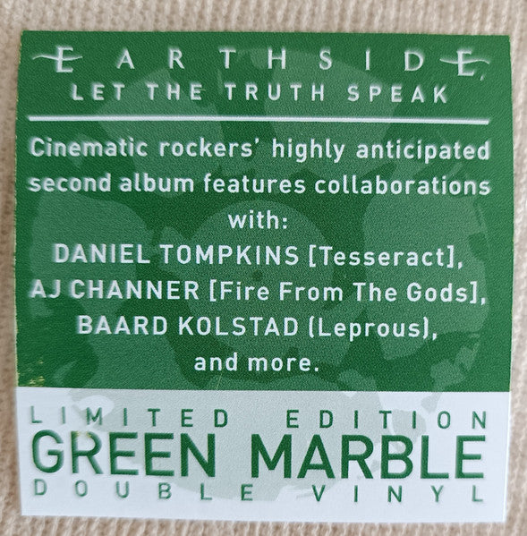 Earthside – Let The Truth Speak  ,  2 LP , Gatefold , Limited Edition, Green Marble