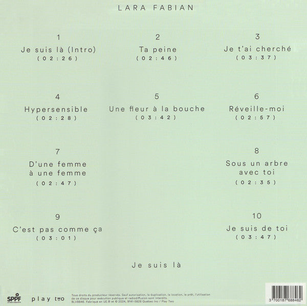 Lara Fabian – Je Suis Là, Limited Edition, Red, Gatefold