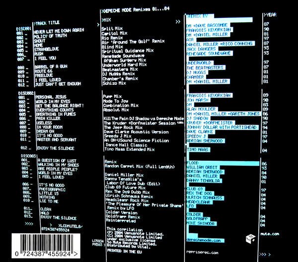 Depeche Mode – Remixes 81···04   ,  	 3 x CD, Booklet, Limited Edition