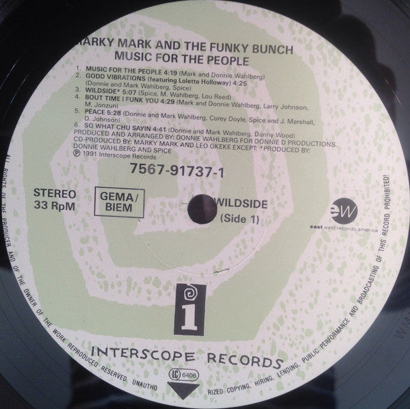 Marky Mark And The Funky Bunch* – Music For The People