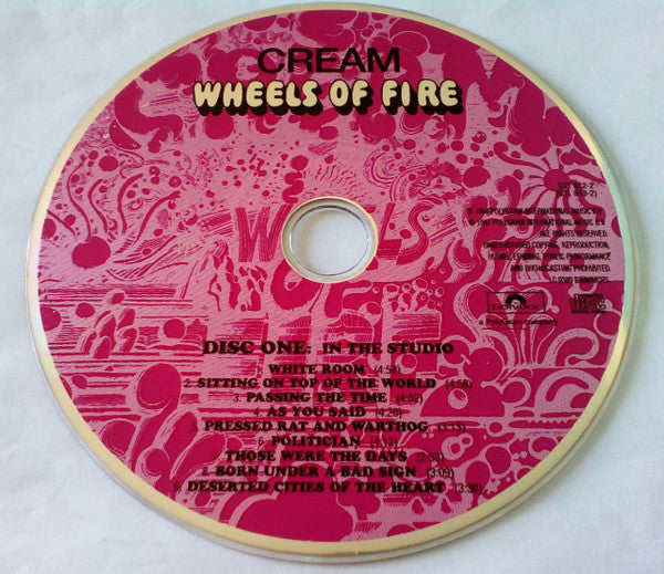 Cream – Wheels Of Fire, 2xCD