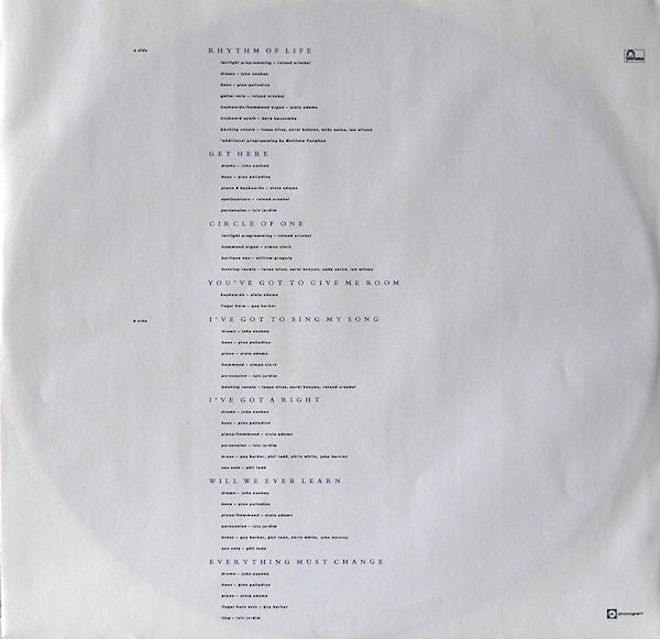 Oleta Adams – Circle Of One  , voice of Tears for Fears