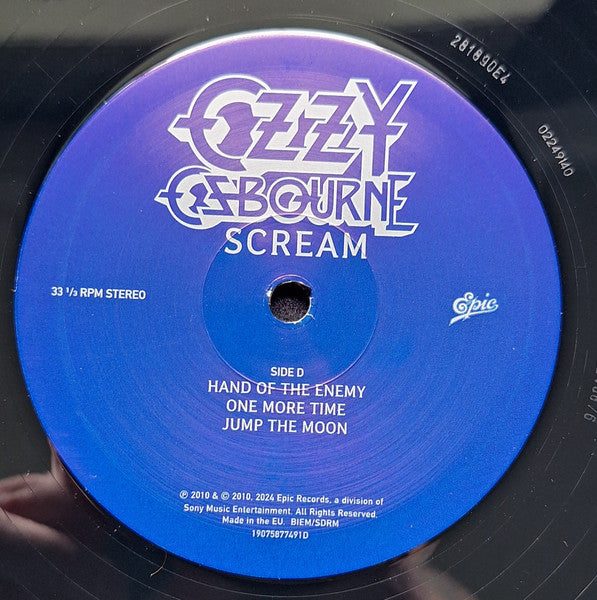 Ozzy Osbourne – Scream   ,  2LP , GATEFOLD