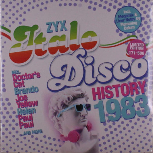 ZYX Italo Disco History 1983   ,  2 LP , Limited Edition, Numbered, Partially Mixed,  Coloured