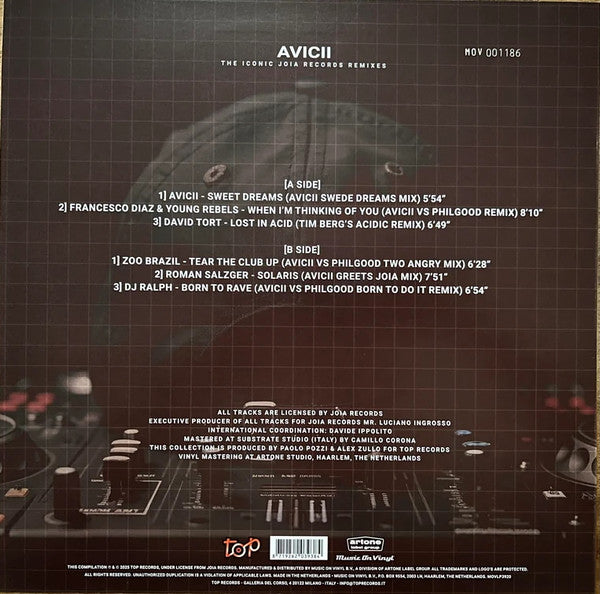 Avicii – The Iconic Joia Records Remixes , gold & red marble vinyl  , 180 gram