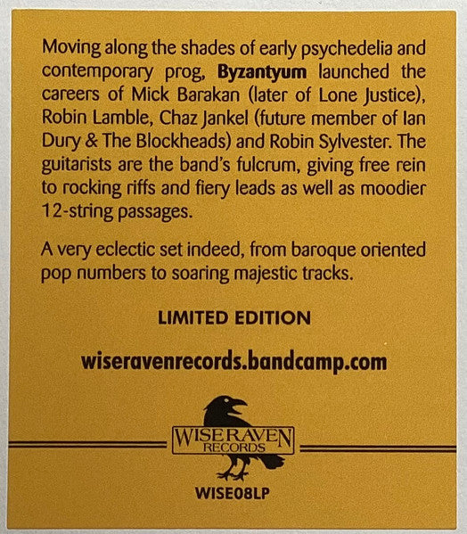 Byzantium  – Byzantium  ,  Limited Edition