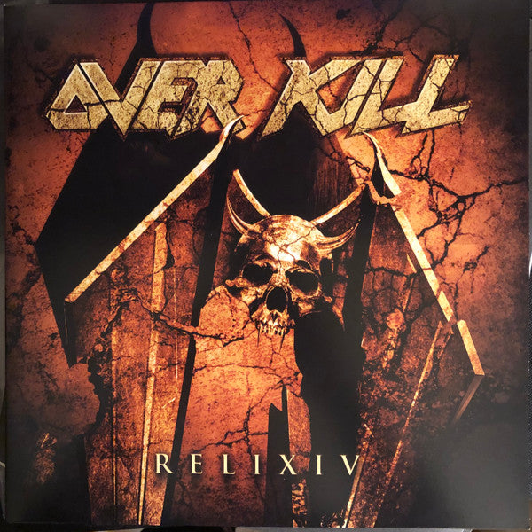 Overkill – ReliXIV, Gatefold, Limited Edition, Yellow w/ Orange & Black Splatter