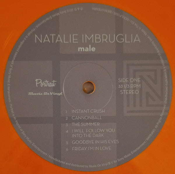 Natalie Imbruglia – Male, Limited Edition, Numbered(30/1000), Orange/White Marble Vinyl, incl. 4 page booklet